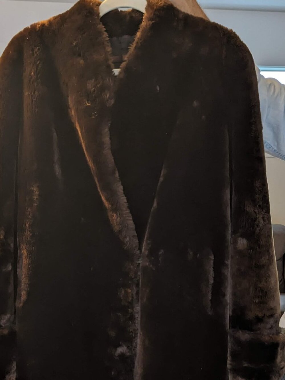 Vintage  1930s Moulieres Paris swing style fur coat size description below
